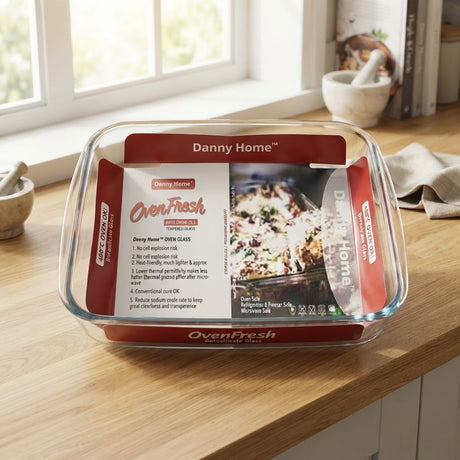 Danny Home Borosilicate Glass Oven Baking Dish 2.2 Liter at Zubaidas Homestore