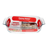 Danny Home Borosilicate Glass Oven Baking Pan 2 Liter at Zubaidas Homestore 