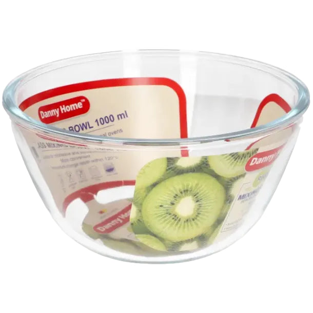 Danny Home Borosilicate Glass Salad Bowl 1000ml at Zubaidas Homestore