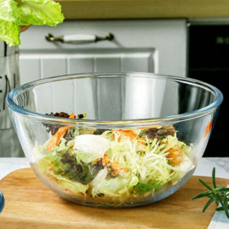 Danny Home Borosilicate Glass Salad Bowl 5700ml at Zubaidas Homestore 