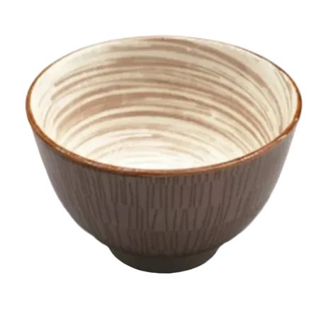 Danny Home Brown Patterned Ceramic Bowl 11.4cm at Zubaidas Homestore Pakistan