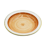 Danny Home Brown Spiral Ceramic Dinner Plate 26cm at Zubaidas Homestore 