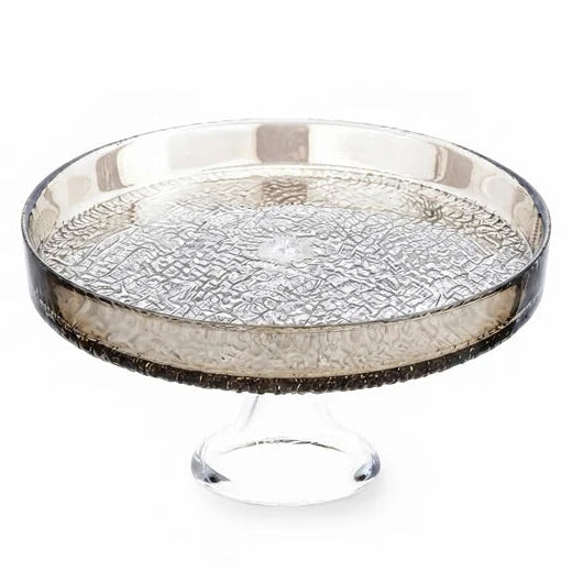 Danny Home Cake Stand with Textured Metallic Finish 27cm at Zubaidas Homestore Pakistan