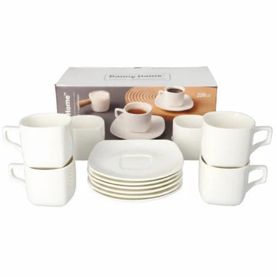 Danny Home Cappuccino Cup and Saucer 6 Pieces Set at Zubaidas Homestore Pakistan