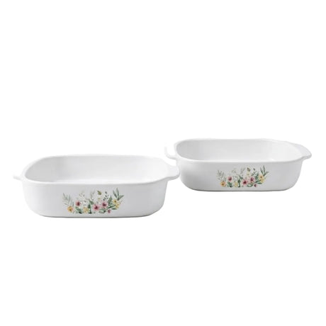 Danny Home Casserole Baking Dish 2 Pieces Set Floral 24cm at Zubaidas Homestore Pakistan