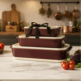 Danny Home Ceramic Bakeware 3 Pieces Set with Handle at Zubaidas Homestore 