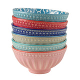 Danny Home Ceramic Bowl 6 Pieces Set Multi Color 12cm at Zubaidas Homestore 