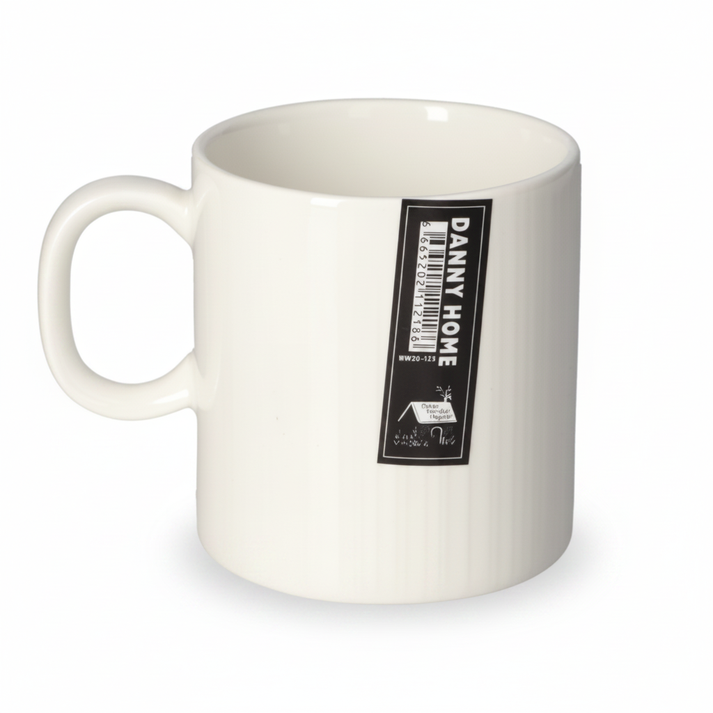 Danny Home Ceramic Coffee Mug 300ml White at Zubaidas Homestore Pakistan