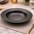 Danny Home Ceramic Deep Plate Black 21cm at Zubaidas Homestore
