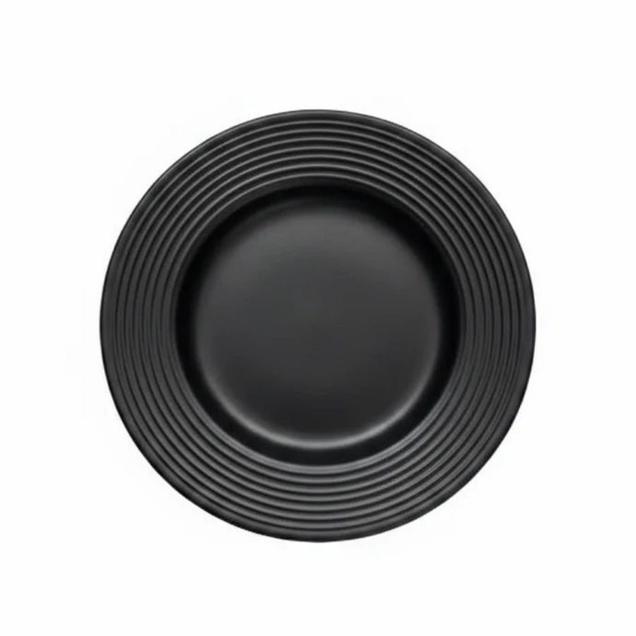 Danny Home Ceramic Deep Plate Black 21cm at Zubaidas Homestore Pakistan