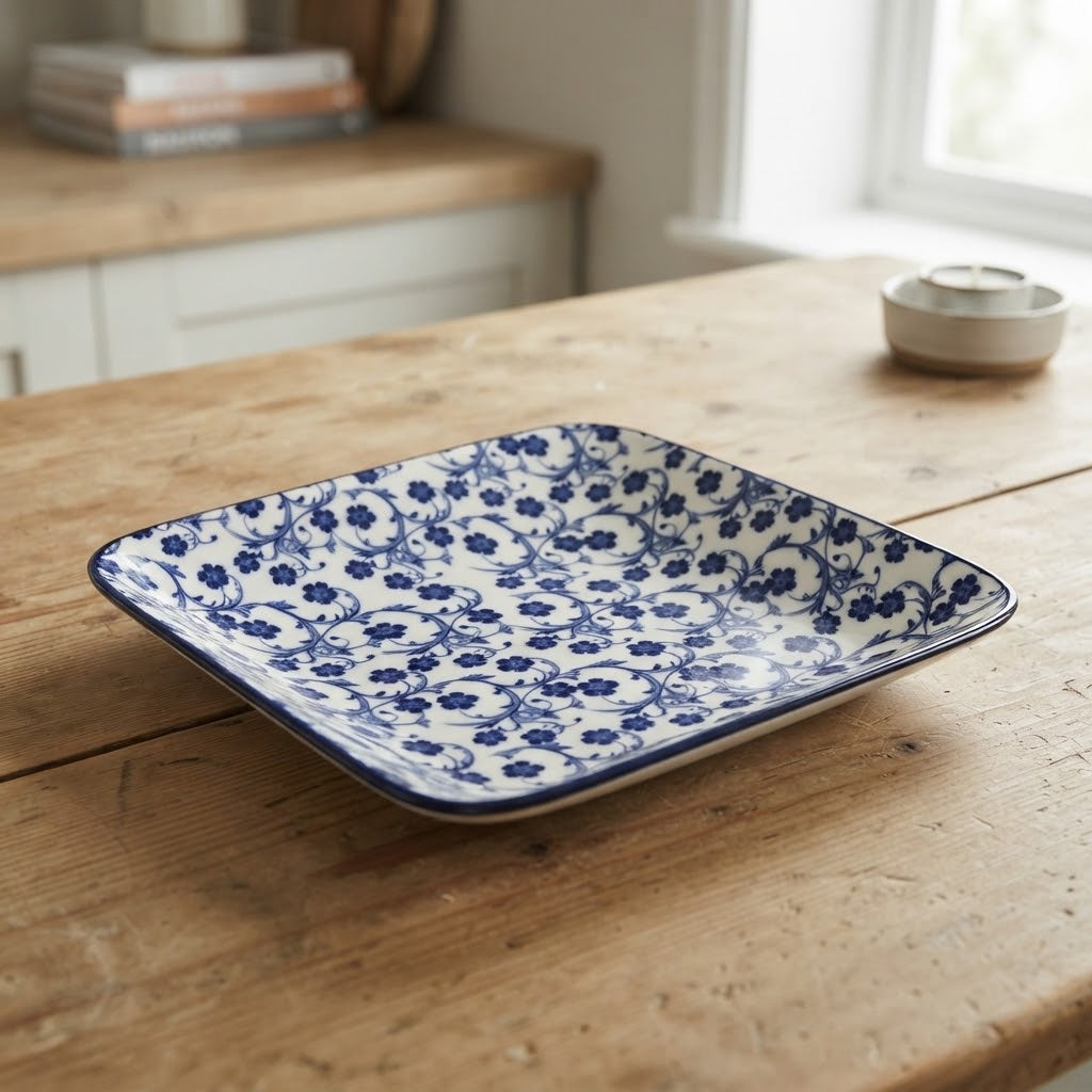 Danny Home Ceramic Floral Design Deep Plate 20.1cm at Zubaidas Homestore 