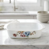 Danny Home Ceramic Flower Design Bakeware Dish 25cm at Zubaidas Homestore 
