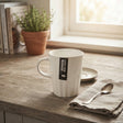 Danny Home Ceramic Fluted Coffee Mug 350ml White at Zubaidas Homestore 