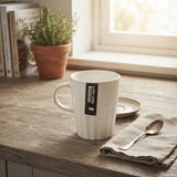 Danny Home Ceramic Fluted Coffee Mug 350ml White at Zubaidas Homestore 