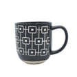 Danny Home Ceramic Geometric Coffee Mug 450ml Black at Zubaidas Homestore. Best Online Homestore in Pakistan