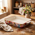 Danny Home Ceramic Rectangular Baking Dish Multicolor 25.5cm at Zubaidas Homestore 