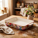 Danny Home Ceramic Rectangular Baking Dish Multicolor 25.5cm at Zubaidas Homestore 
