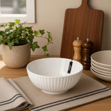 Danny Home Ceramic Round Salad Bowl 20.7cm White at Zubaidas Homestore