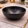 Danny Home Ceramic Salad Bowl Black 20cm at Zubaidas Homestore