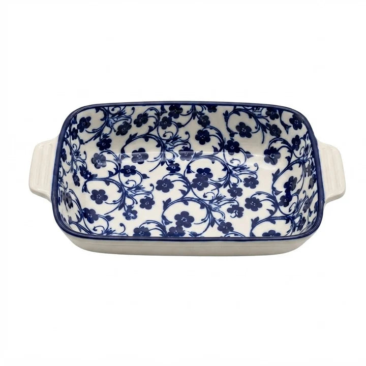 Danny Home Ceramic Serving Dish Flower Blue 17.7cm at Zubaidas Homestore Pakistan