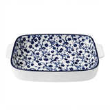 Danny Home Ceramic Serving Dish Flower Blue 22.8cm at Zubaidas Homestore Pakistan
