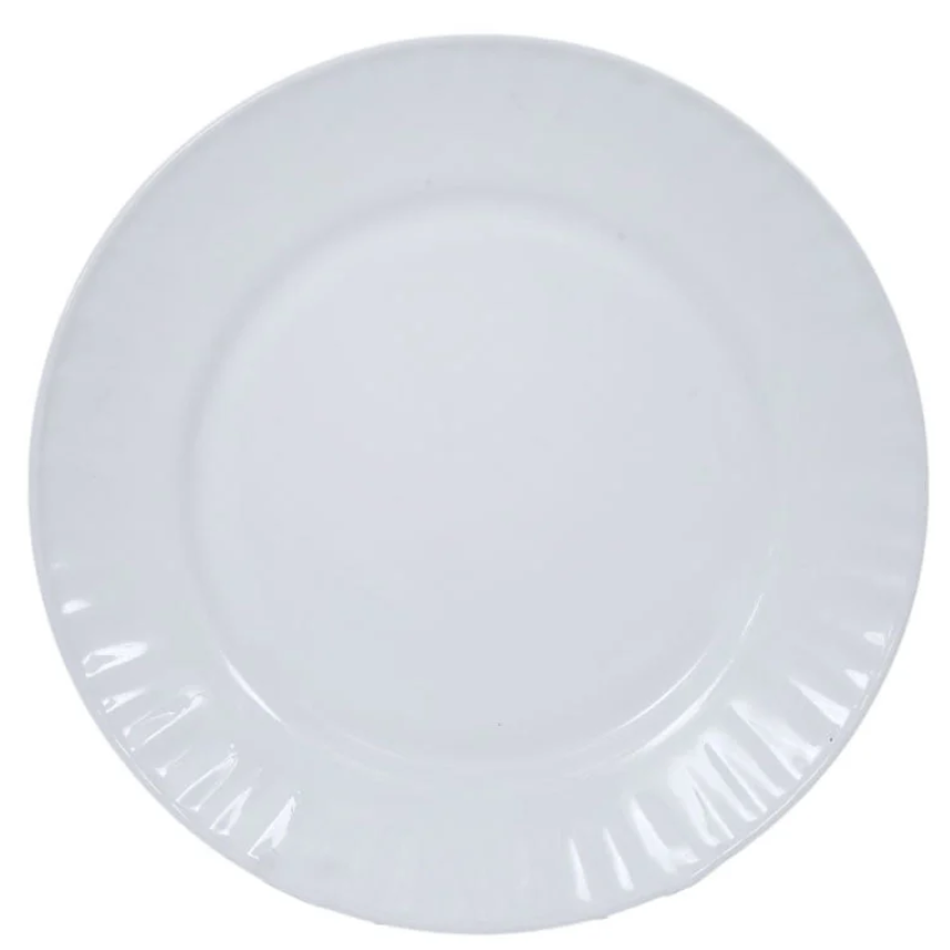Danny Home Ceramic Serving Plate White 25.4cm at Zubaidas Homestore Pakistan