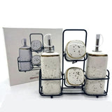 Danny Home Ceramic Spice and Oil Bottle Dispenser Set White at Zubaidas Homestore Pakistan
