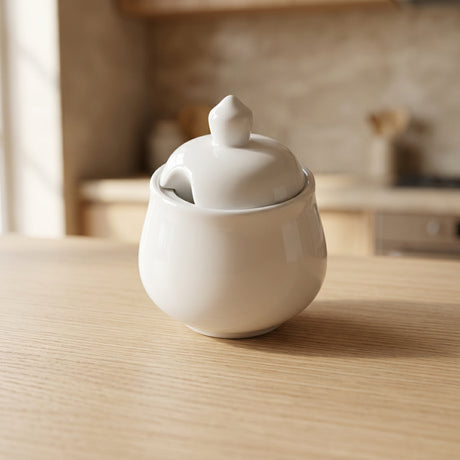 Danny Home Ceramic Sugar Pot 350ml White at Zubaidas Homestore
