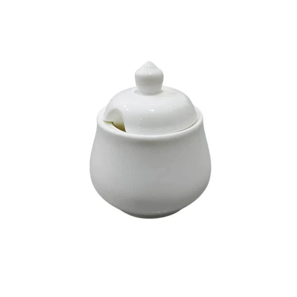 Danny Home Ceramic Sugar Pot 350ml White at Zubaidas Homestore Pakistan