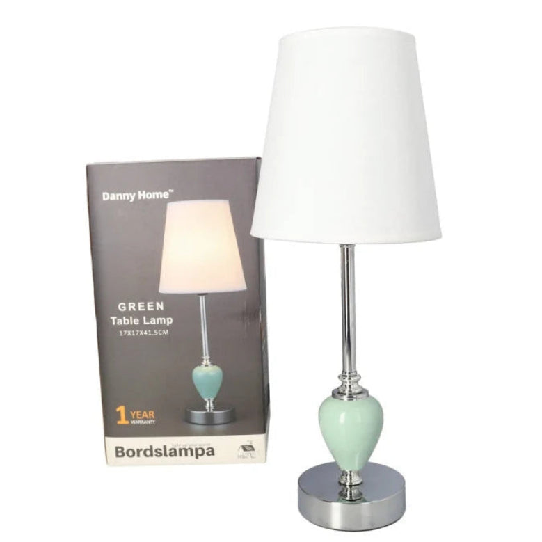 Danny Home Ceramic Table Lamp Green 41.5cm at Zubaidas Homestore Pakistan