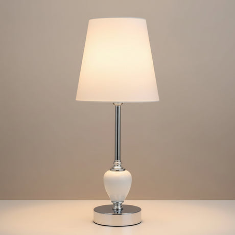 Danny Home Ceramic Table Lamp White 41.5cm at Zubaidas Homestore 