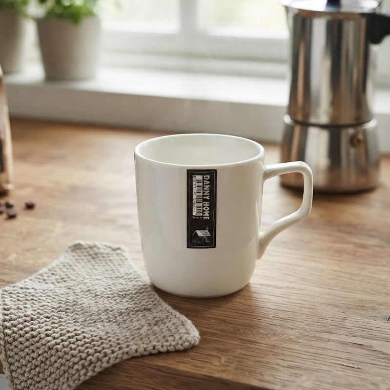 Danny Home Ceramic Tea Mug White 370ml at Zubaidas Homestore 