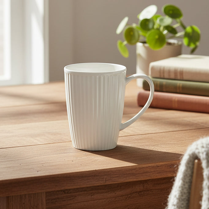 Danny Home Ceramic White Coffee Mug 330ml at Zubaidas Homestore