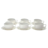 Danny Home Ceramic White Cup and Saucer 6 Pieces Set at Zubaidas The Largest Homestore in Pakistan