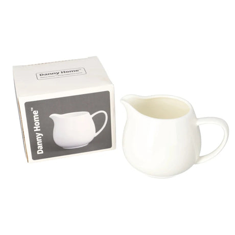 Danny Home Ceramic White Milk Pot 330ml at Zubaidas Homestore Pakistan