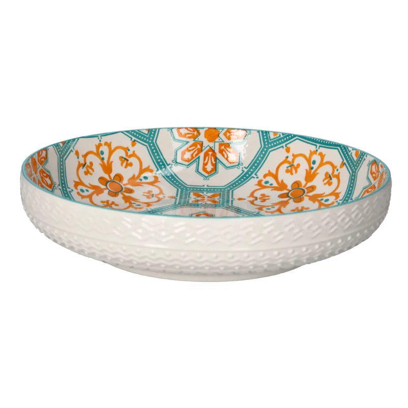 Danny Home Classic Orange Porcelain Deep Plate 30cm at Zubaidas Homestore Pakistan