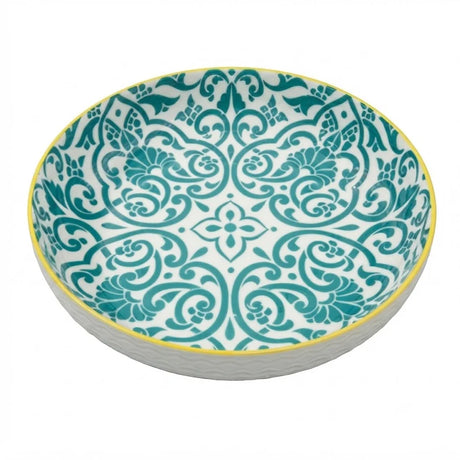 Danny Home Classic Turquoise Porcelain Deep Plate 30cm at Zubaidas Homestore Pakistan