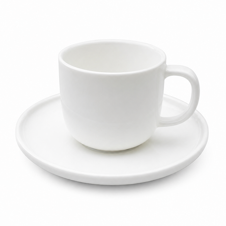 Danny Home Classic White Cup and Saucer 6 Pieces Set at Zubaidas Homestore 