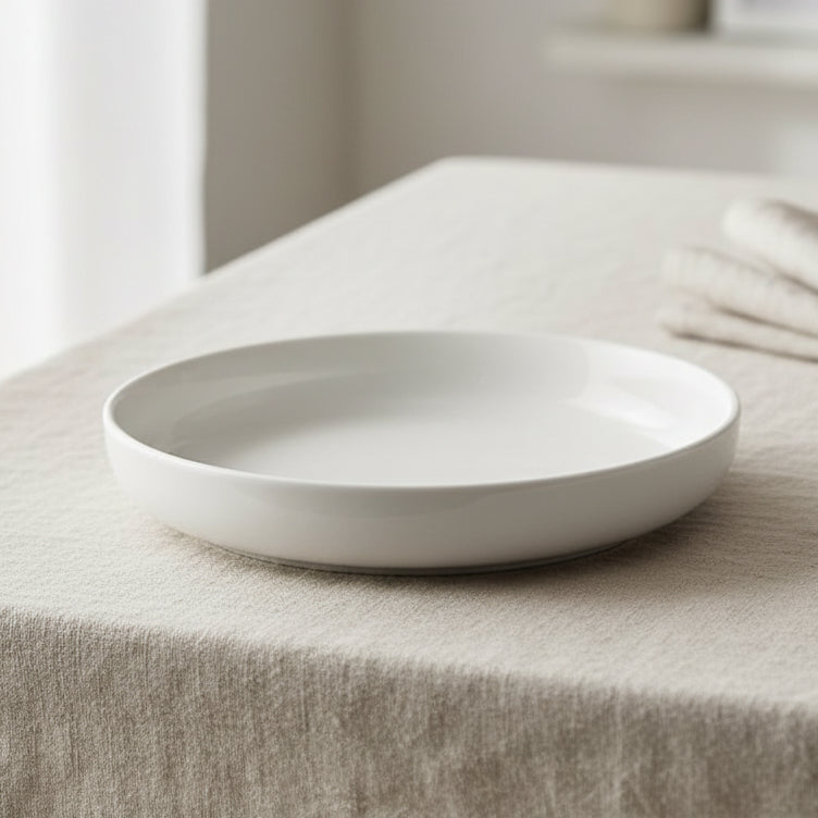 Danny Home Classic White Porcelain Deep Plate 20cm at Zubaidas Homestore