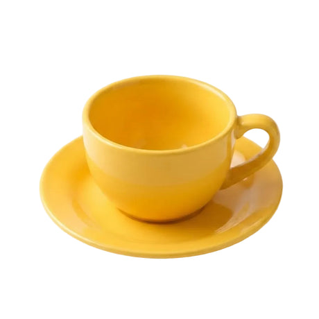 Danny Home Classic Yellow Cup and Saucer 6 Pieces Set at Zubaidas Homestore