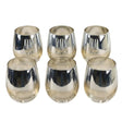 Danny Home Clear and Silver Tumbler Glass Set BHO-CB15-11 at Zubaidas Homestore