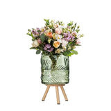 Danny Home Clear Glass Flower Vase 15.1cm at Zubaidas Homestore Pakistan