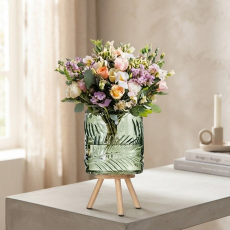 Danny Home Clear Glass Flower Vase at Zubaidas Homestore