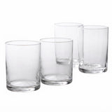 Danny Home Clear Lowball Glass 4 Pieces Set 390ml at Zubaidas Homestore Pakistan