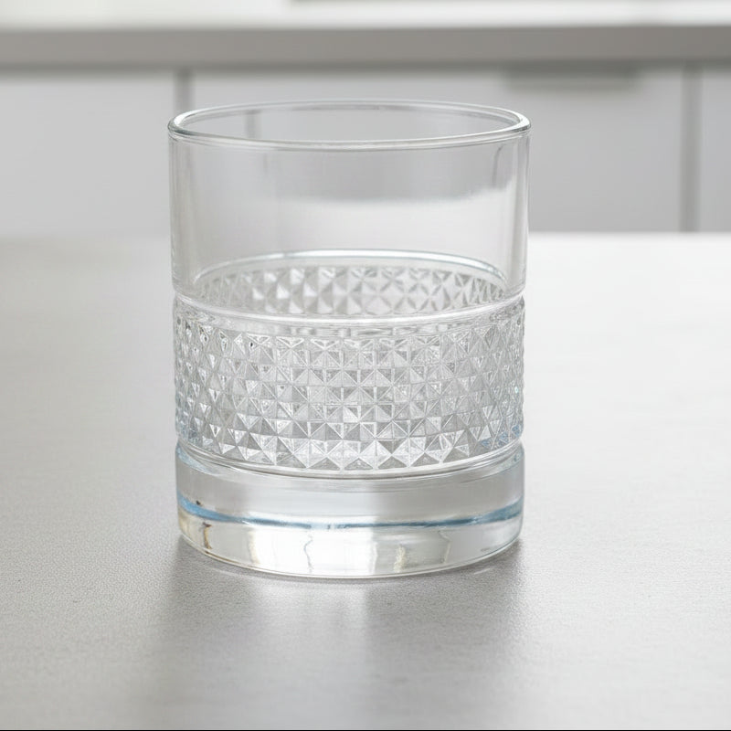 Danny Home Clear Rock Glass 6 Pieces Set 315ml at Zubaidas Homestore Pakistan