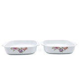 Danny Home Corning Flower Bakeware Dish 2 Piece Set at Zubaidas Homestore Pakistan