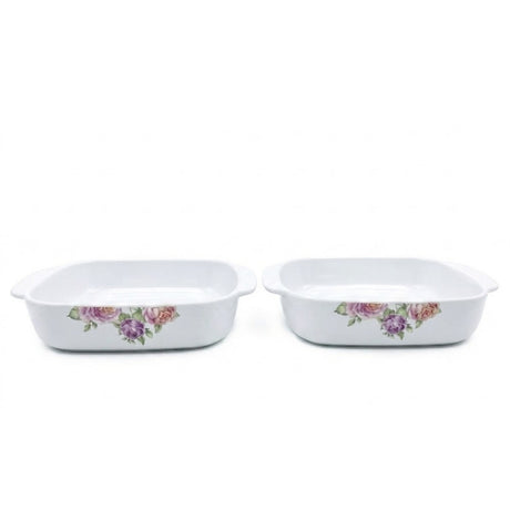 Danny Home Corning Flower Bakeware Dish 2 Piece Set at Zubaidas Homestore Pakistan