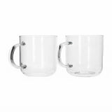 Danny Home Crystal Clear Glass Mug 2 Pieces Set 330ml at Zubaidas Homestore Pakistan