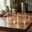 Danny Home Crystal Clear Glass Mug 2 Pieces Set 330ml at Zubaidas Homestore
