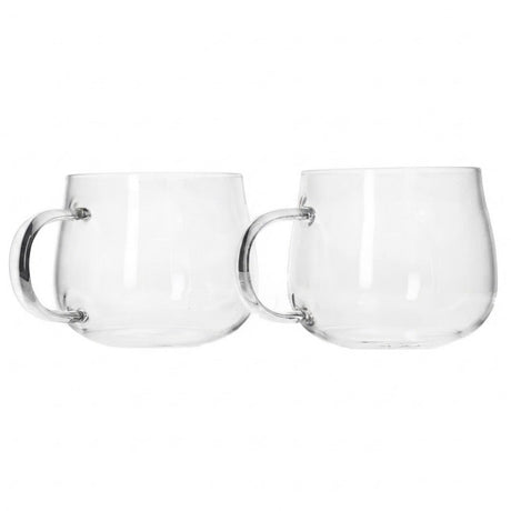 Danny Home Crystal Clear Glass Mug 2 Pieces Set 430ml at Zubaidas Homestore Pakistan